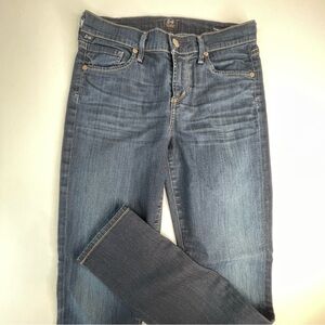 Citizens of Humanity Thompson Medium Rise Cropped Skinny Jean dark